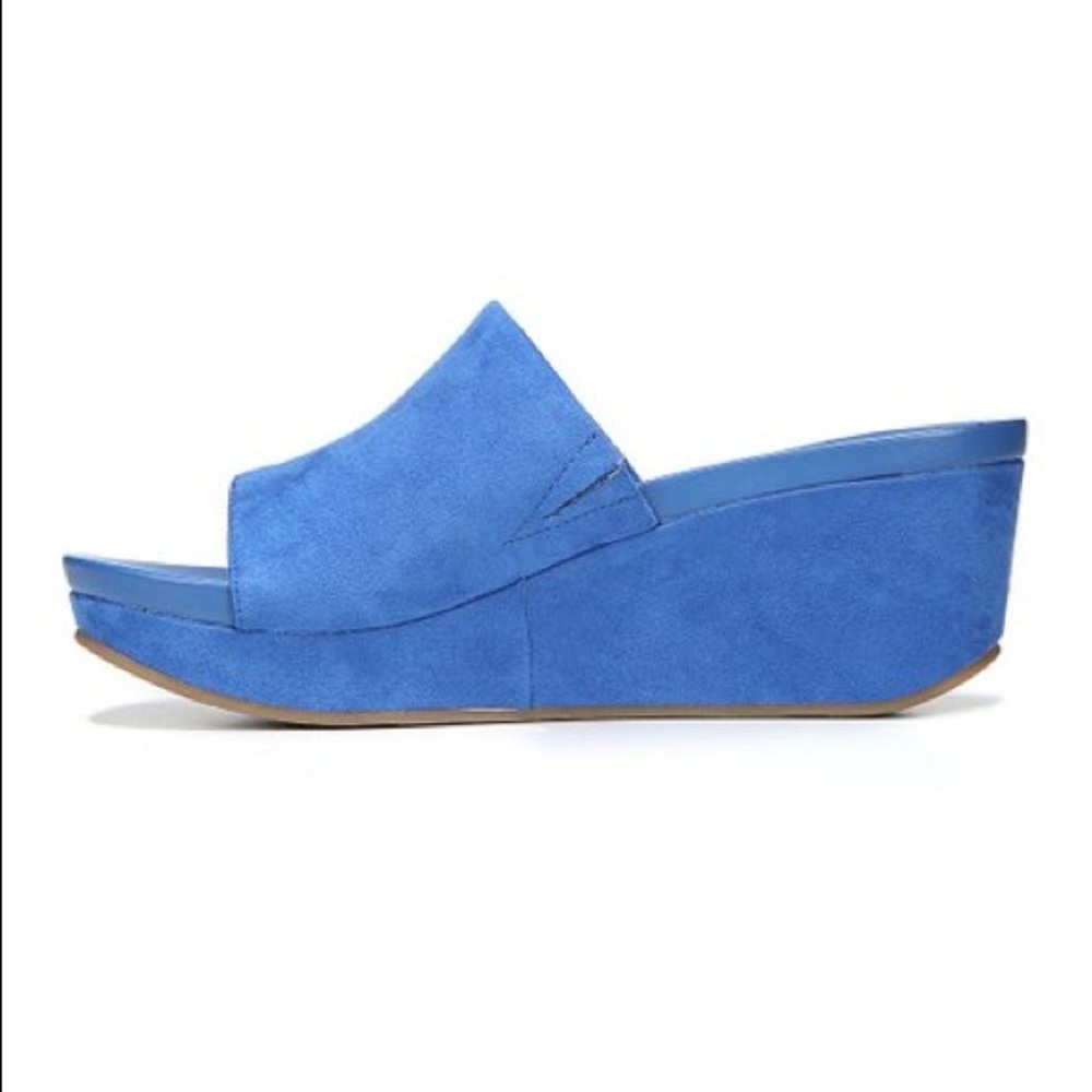 NIB Blues Waves Open Toe Slip On Platform Wedge - Picture 4 of 7